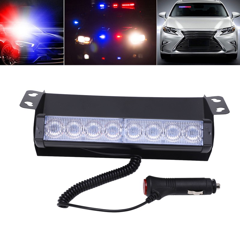 LED Car Strobe Light Flashing Warning Lamp Red Blue Color