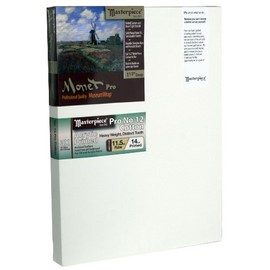 Masterpiece Artist Canvas 43827 Monet PRO 1-1/2" Deep, 10" x 20", Cotton 14.0oz - 3X - Sausalito Heavy Weight