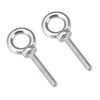 QUARKZMAN Pack of 2 M8 x 50 mm Eye Bolts