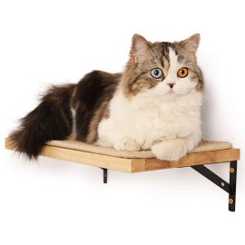 3MNSCD Cat Shelf 2 Pieces Hammock Cat Scratching Platform Wall Mounted Sisal Pad 16*8''