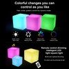 Cube Lights with Remote Control USB Charging Desk Lamp for