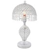 DDBESSIC Modern Crystal Table Lamp 18in High Nightstand Bedside End