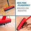 Maya Professional Tools 02029 Gummi-Besen Ideal zur Reinigung von Haaren