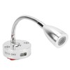 RV Reading Light Flexible Neck 3 Color Light 12‑24V 3W
