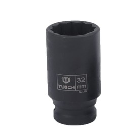 XRMXF 32 mm Impact Wrench Sockets 3/4 Inch 12-Point Nuts Impact Socket Spanner Insert (Length: 80 mm)