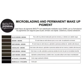 Biouty Pigmento Biouty Warm Black Microblading Delineado De Ojos