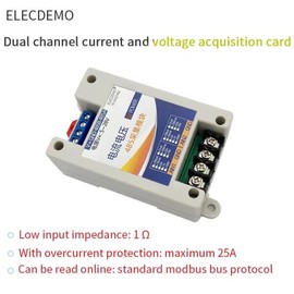전압 및 전류 데이터 수집 카드 아날로그 수량 모듈 0-100V/4-20mA ~ rs485 Modbus [12 Isolation10V 70mA] Voltage and Current Data Acquisition Card Analog Quantity Module 0-100V/4-20mA ~ rs485 Modbus [12 Isolation 10V 70mA]