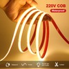 KAFULA 220V COB LED Strip Light [5m, Warm White 3000K],