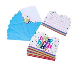 Fun-filled Birthday Party Invitations - 20 PCS Boys and Girls Greeting Cards with Envelopes - Perfect for Unforgettable Birthday Celebrations!