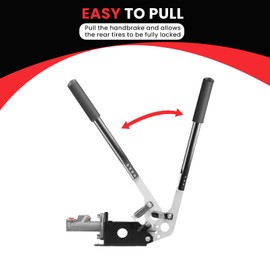 Endxedo Racing Hydraulic Handbrake Adjustable E Brake Long Lever Handle Universal Hand Lever Drift for Rally Regular Competition Ordinary Drift CDC