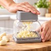 Manual Garlic Press & Slicer for Food Prep – Hand-Press