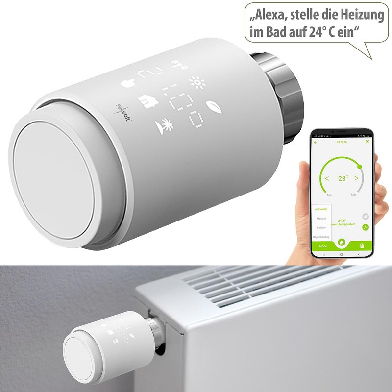 revolt Thermostat: Programmable WLAN Radiator Thermostat with App and Voice