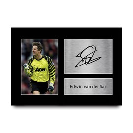 HWC Trading A4 Edwin van der Sar Gifts Printed Signed Autograph Picture for Fans and Supporters - A4