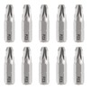 HARFINGTON 10pcs PZ3 Pozi Screwdriver Bit 1/4" Hex Shank 25mm/1"