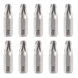 HARFINGTON 10pcs PZ3 Pozi Screwdriver Bit 1/4" Hex Shank 25mm/1" Length Magnetic Phillips Slotted Hex Bits S2 Steel Screw Driver Bit