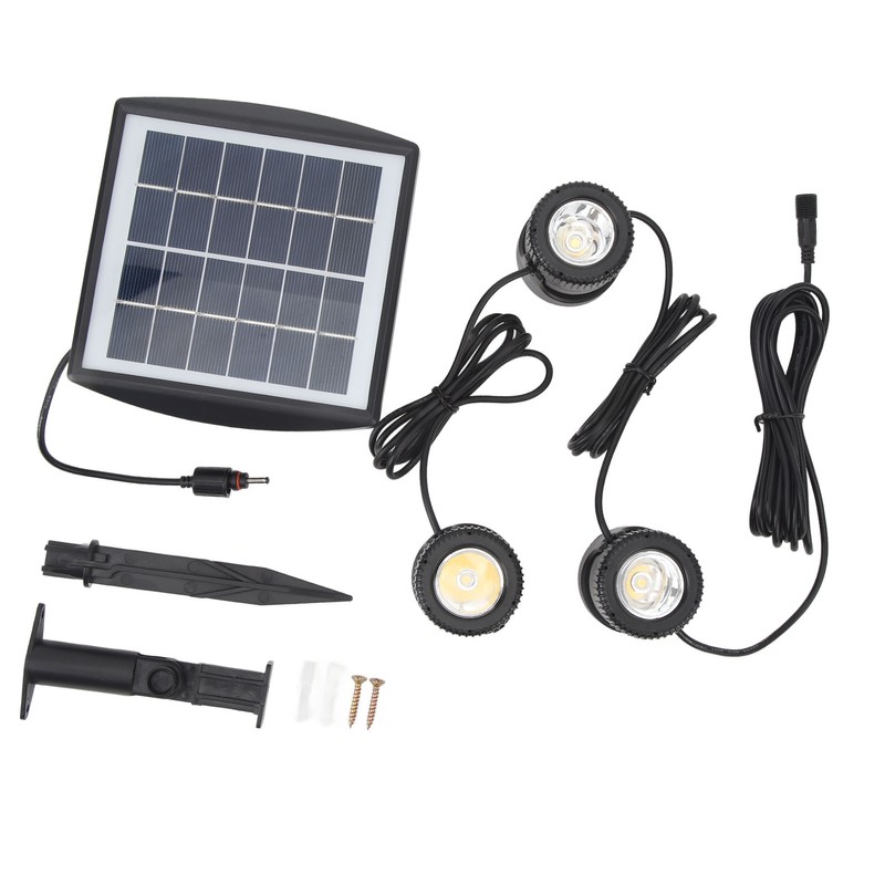 Outdoor Solar Lawn Lights Waterproof 2200mAh Battery Warm White Light