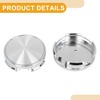 Partuto 4 Pcs 62mm Universal Wheel Hub Caps - ABS