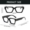YAMEIZE Rectangular Blue Light Blocking Glasses for Women Men Classic