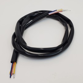 12” Extended Handlebar/Ape Hanger Wiring Harness Install Kit for 1996-2006 Harley Touring, Softail, Dyna, V-Rod, FXR & Sportster Models – Can be used with Stock or Ape Hanger bars – Wiring is 48” Long