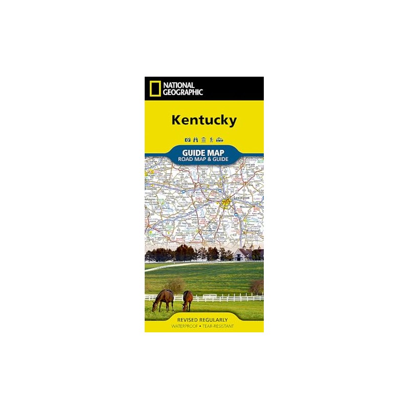 Kentucky Map (National Geographic Guide Map)