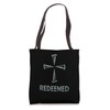 Redeemed Cross Nails Faith in God Jesus Christ Christian Tote