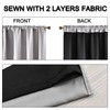 KEQIAOSUOCAI 100 Blackout Curtains with Black Liners - Solid Thermal