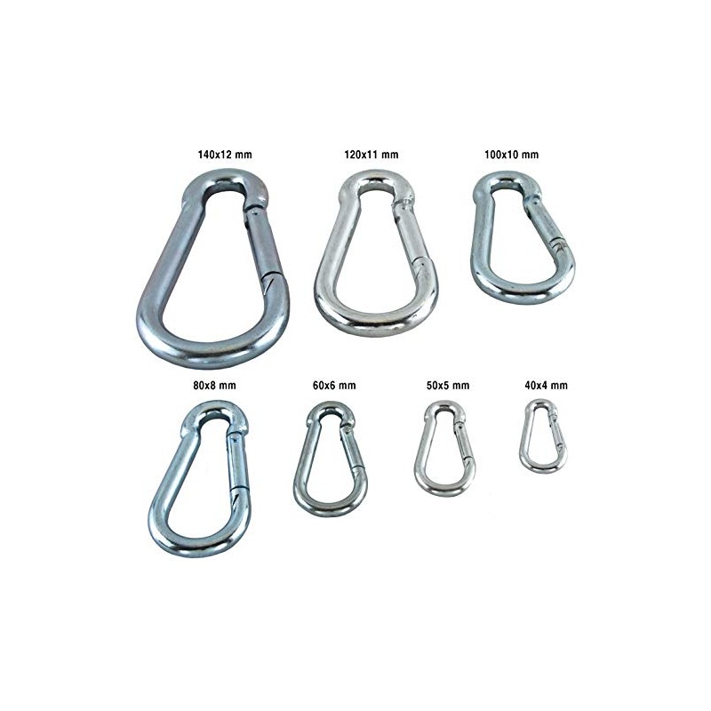 Talk-Point GmbH 2 x Carabiner Hooks with Snap Hooks, Assorted
