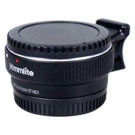 Commlite Auto Focus EF-NEX EF-E MOUNT Lens Mount Adapter for Canon EF EF-S Lens to Sony E Mount NEX 3/3N/5N/5R/7/A7 A7R Full Frame, Color Black