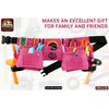 Graintex DS1118 8 Pocket Pink Tool Belt in Suede Leather