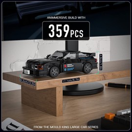 Mould King 27014 Speed Champions GTR32 Race Car Toys Building Blocks with Acrylic Display Case Collectible Model Cars Race Vehicle Building Toys Kits for Kids 8+(359 Pcs)