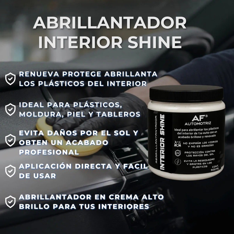 Abrillantador Para Interior Protector Tableros Plásticos Blanco