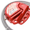 WUWEOT 2 Pack Lockout Tagout Cable Lock, 6ft Adjustable Steel