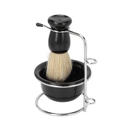 Beard Shaving Brush, Good Gift Shaving Brush Set Nylon Brush Hair Shaving Stand Face Care for Home
