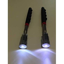 2 Pack Telescopic Magnetic Pick-Up Tool LED Flash Light 31" long 8LB Lift Magnet by Spark