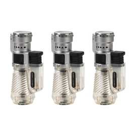 Vertigo by Lotus Cyclone Triple Torch Cigar Lighter Clear