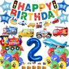 Car 2nd Birthday Decorations Boy - 31 Pcs Transportation Party