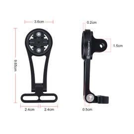 KREMORV Bike Mount Adjustable Out Front Extended Bicycle Computer Mount for Garmin Edge
