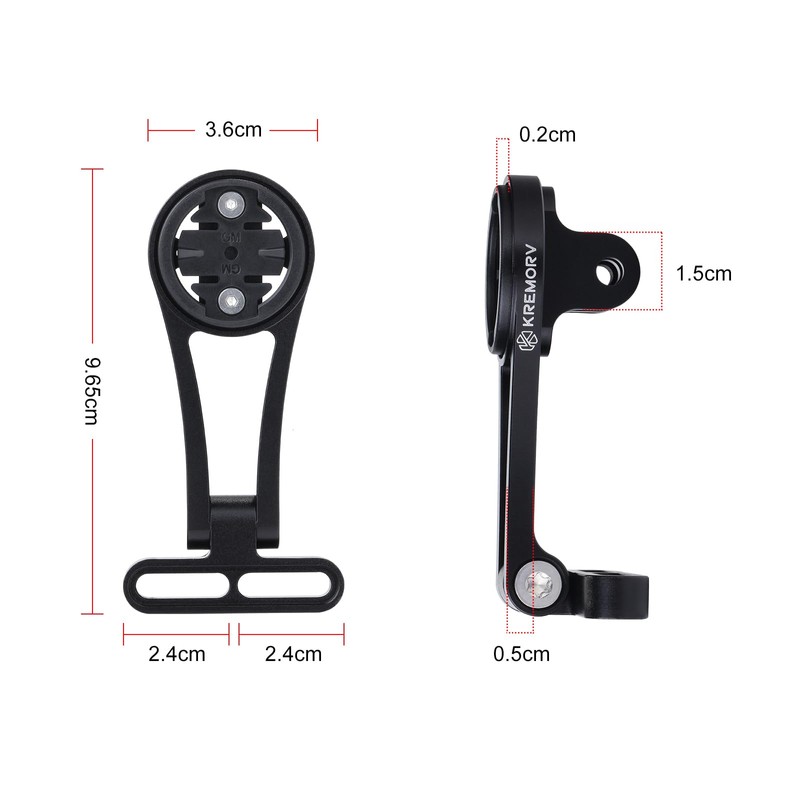 KREMORV Bike Mount Adjustable Out Front Extended Bicycle Computer Mount