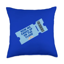 How we ended up on the floor tickets for concert Throw Pillow