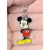 Silver Bashful Mickey Mouse Charm Zipper Pull & Keychain Add
