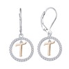 Starnny Letter Earrings 925 Silver Women's Initial Alphabet A-Z 3A