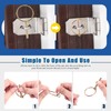 Glarks 50Pcs Heavy Duty Lynch Pin with Lanyard Cable Set