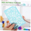 OHPHCALL 1 Sheet Reusable Polymer Clay Stencil Mesh Screen Template