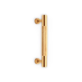 Infinity Decor Modern Solid Brass Knurled T Bar Cabinet Drawer Handle Stunning Satin Brass Kitchen Cupboard Pulls 160mm – for Interior Cabinet Drawer