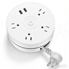 Kasoyo Retractable Power Strip with USB Ports - 4 AC