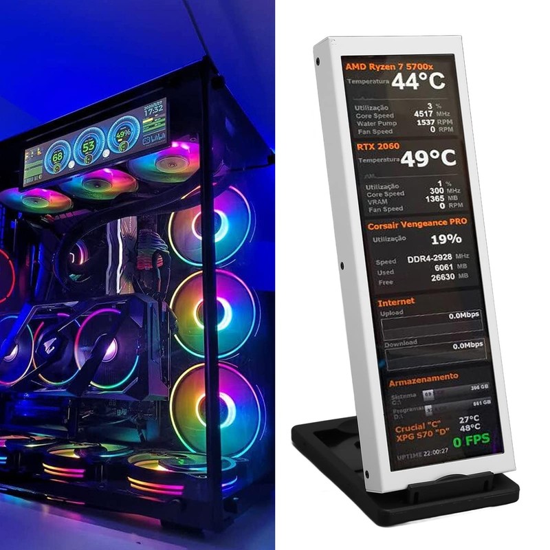 7.9 Inch IPS Screen AIDA64 CPU Temperature Monitor, PC CPU