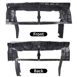 Front Bumper Fascia Support Black Compatible with 2008-2014 Dodge Challenger Replacement for 68043965AC CH1041109 68043965AB