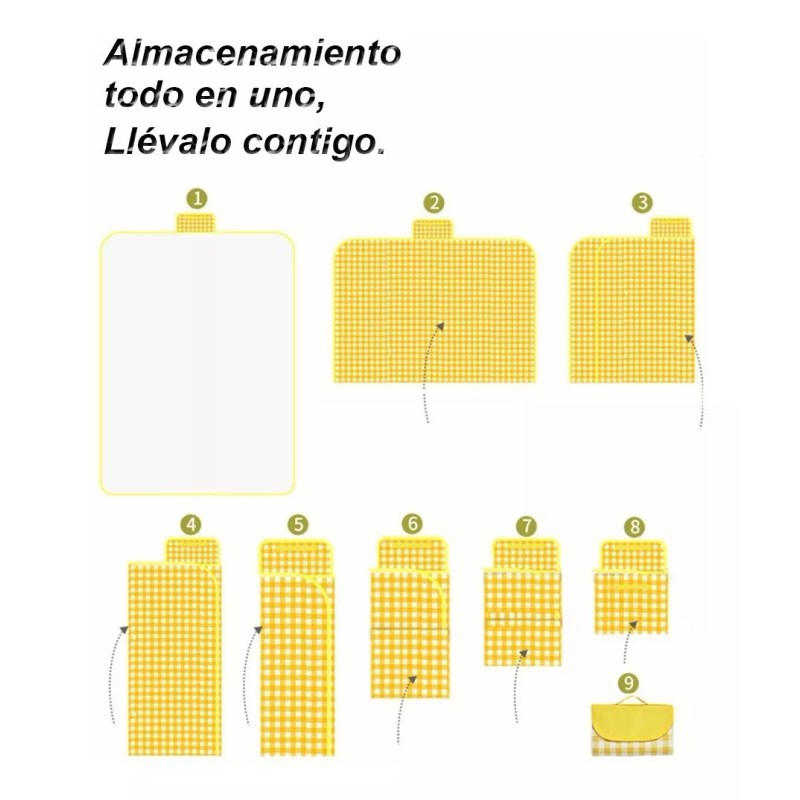 Francisco® 150x200cm Tapete De Picnic Impermeable Acampar Playa Manta