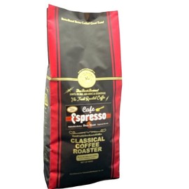 Coffee Beans, Arabica Beans, 100% Cafe Espresso, Dark Roast Blend, 1 LB (16 oz (454 g)