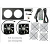 Coolerguys Programmable Thermostat Cooling Kit for Cabinets, AV, and Components